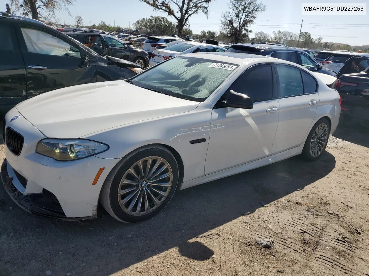 2013 BMW 550 I VIN: WBAFR9C51DD227253 Lot: 77246094