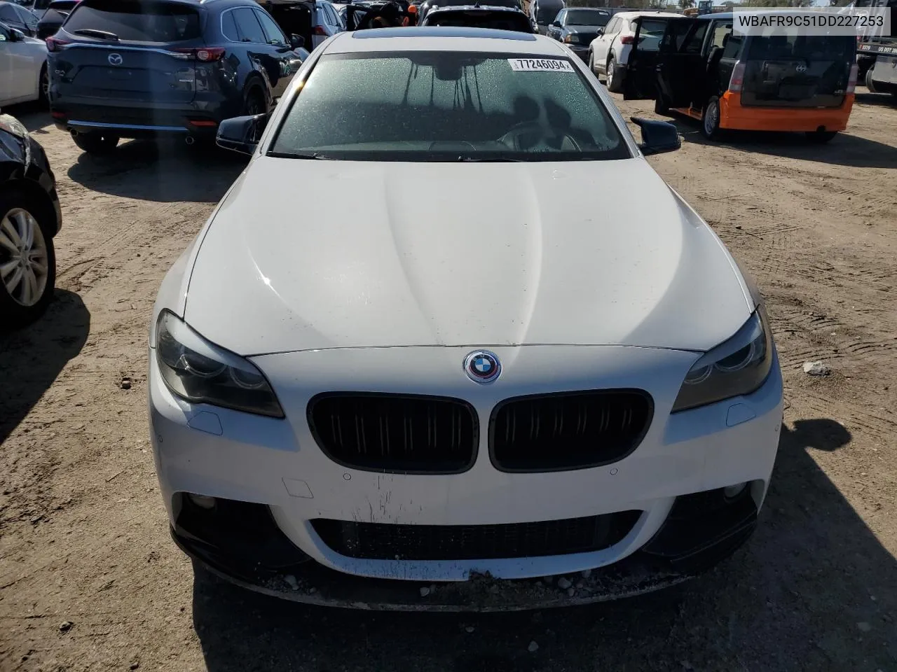 2013 BMW 550 I VIN: WBAFR9C51DD227253 Lot: 77246094