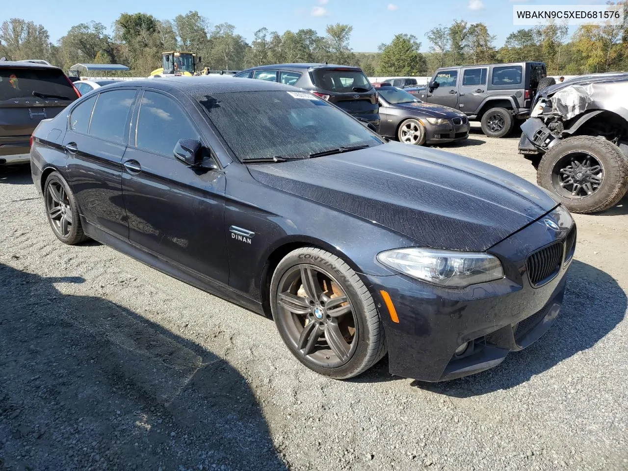 2014 BMW 550 I VIN: WBAKN9C5XED681576 Lot: 74501674