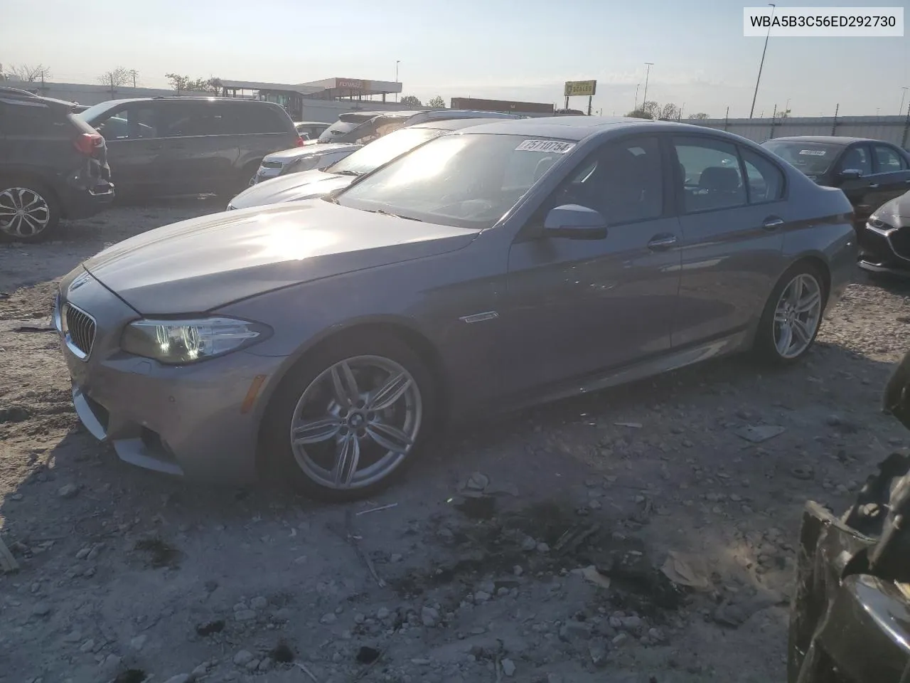 2014 BMW 535 Xi VIN: WBA5B3C56ED292730 Lot: 75710754