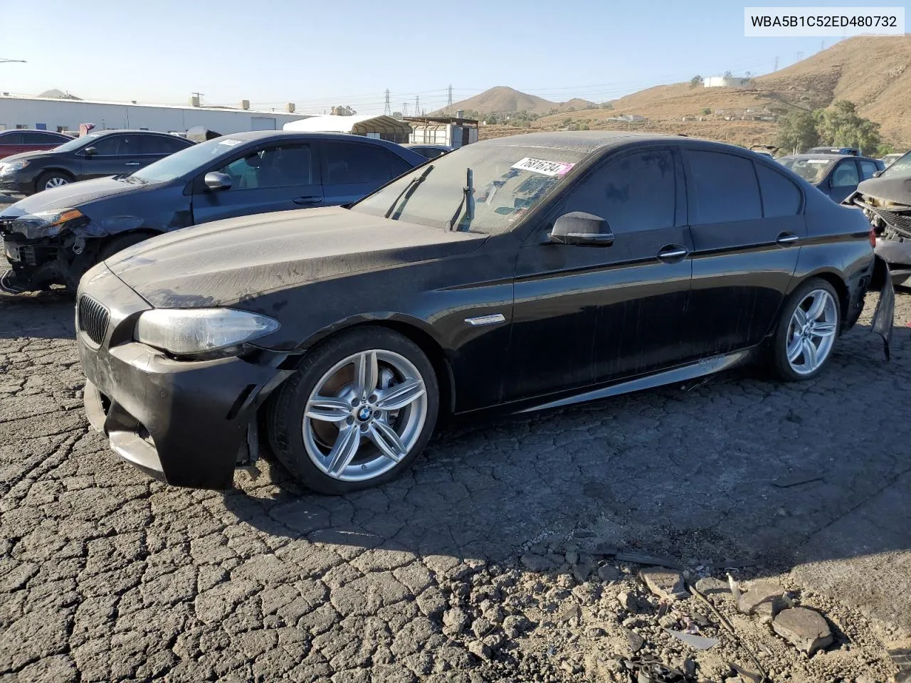 2014 BMW 535 I VIN: WBA5B1C52ED480732 Lot: 76816734