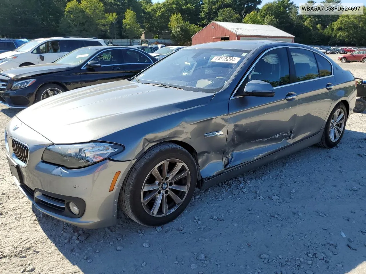 2015 BMW 528 Xi VIN: WBA5A7C53FD624697 Lot: 70215294