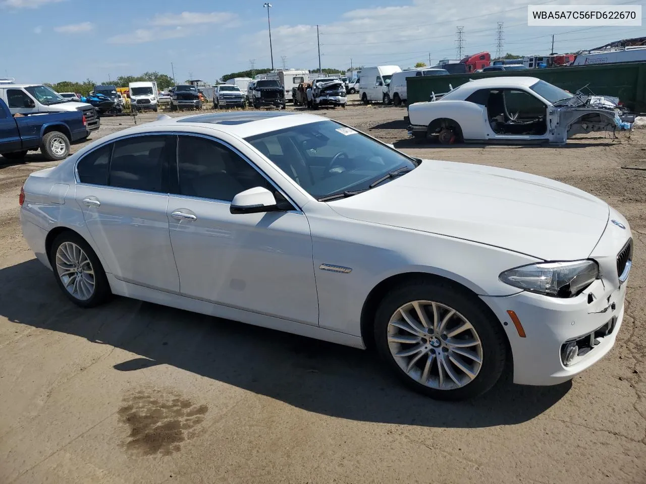 2015 BMW 528 Xi VIN: WBA5A7C56FD622670 Lot: 70347374