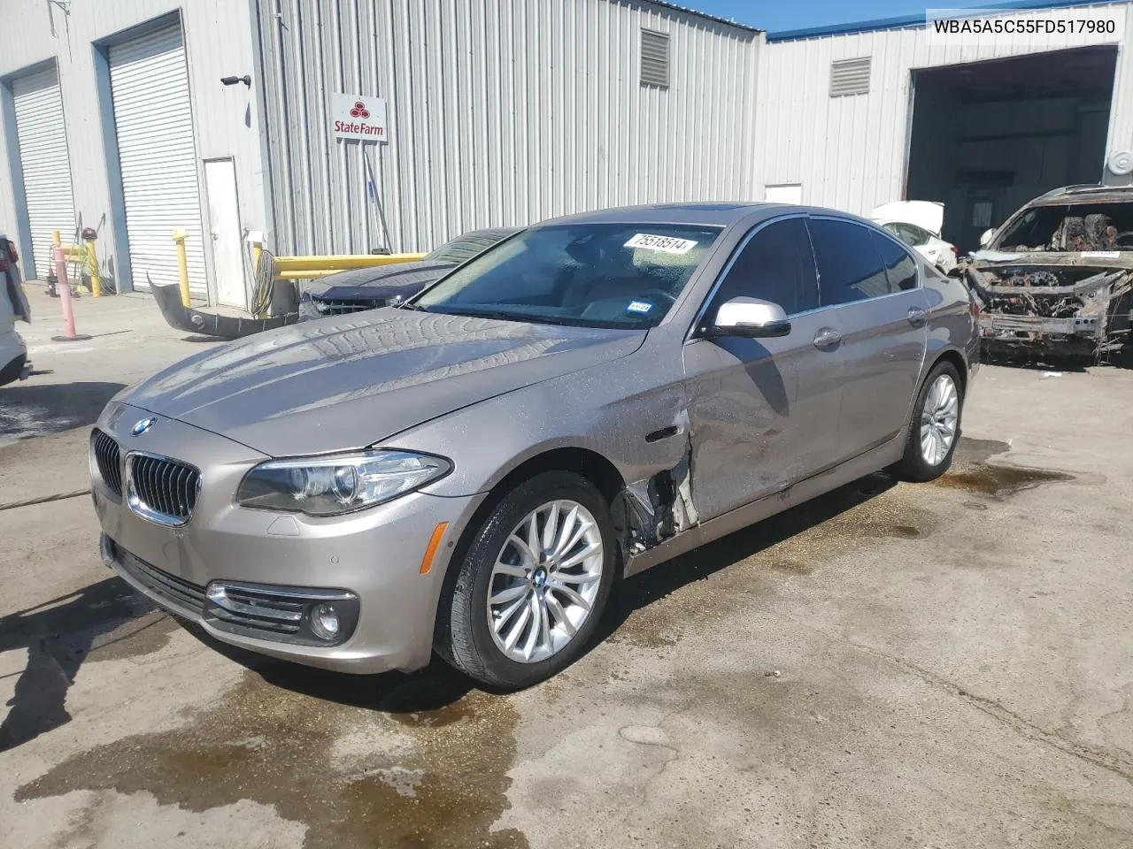 2015 BMW 528 I VIN: WBA5A5C55FD517980 Lot: 75518514