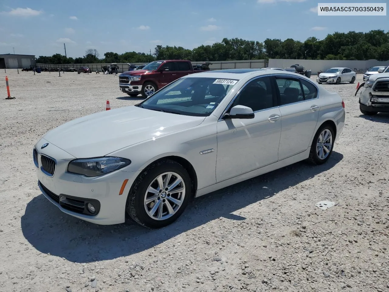 2016 BMW 528 I VIN: WBA5A5C57GG350439 Lot: 58037124