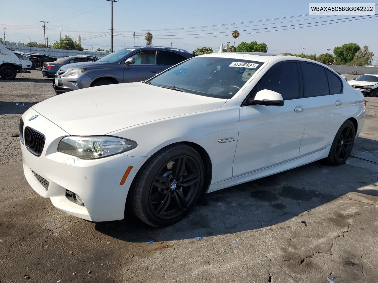 2016 BMW 535 D VIN: WBAXA5C58GG042222 Lot: 62560604