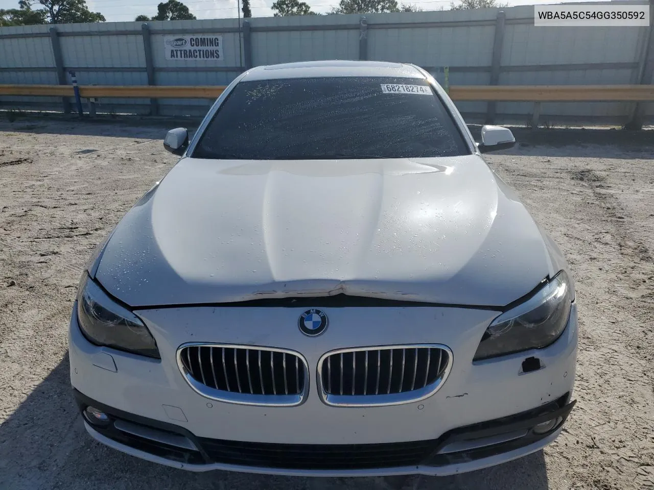 2016 BMW 528 I VIN: WBA5A5C54GG350592 Lot: 68218274