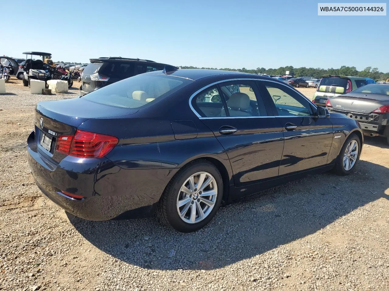 2016 BMW 528 Xi VIN: WBA5A7C50GG144326 Lot: 72675414