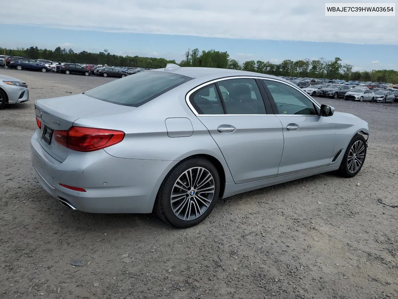 2017 BMW 540 Xi VIN: WBAJE7C39HWA03654 Lot: 51593424