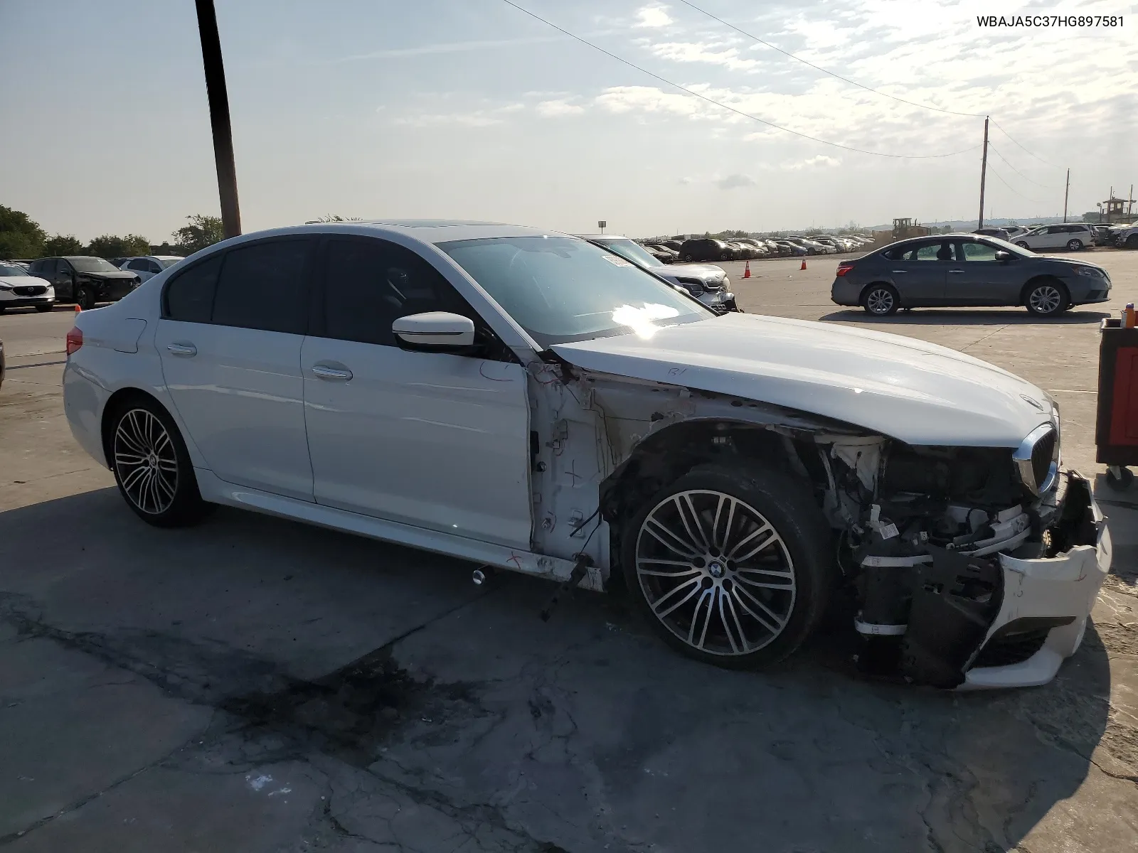 2017 BMW 530 I VIN: WBAJA5C37HG897581 Lot: 63908814