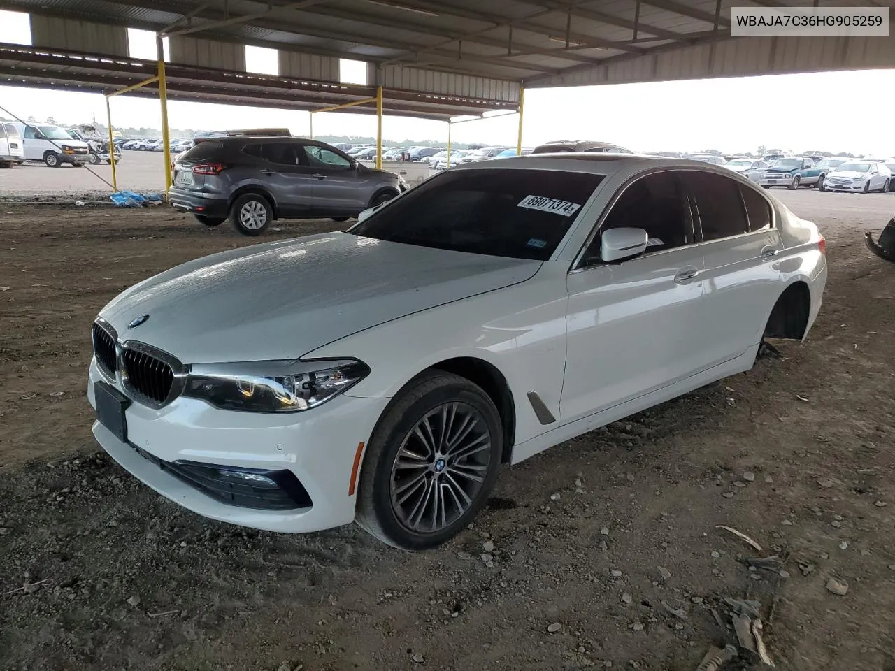 2017 BMW 530 Xi VIN: WBAJA7C36HG905259 Lot: 69071374