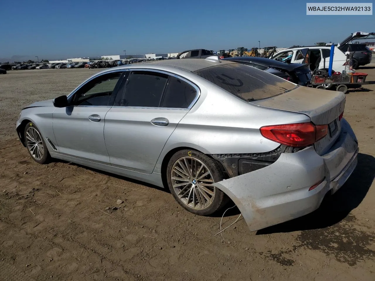 2017 BMW 540 I VIN: WBAJE5C32HWA92133 Lot: 70427984