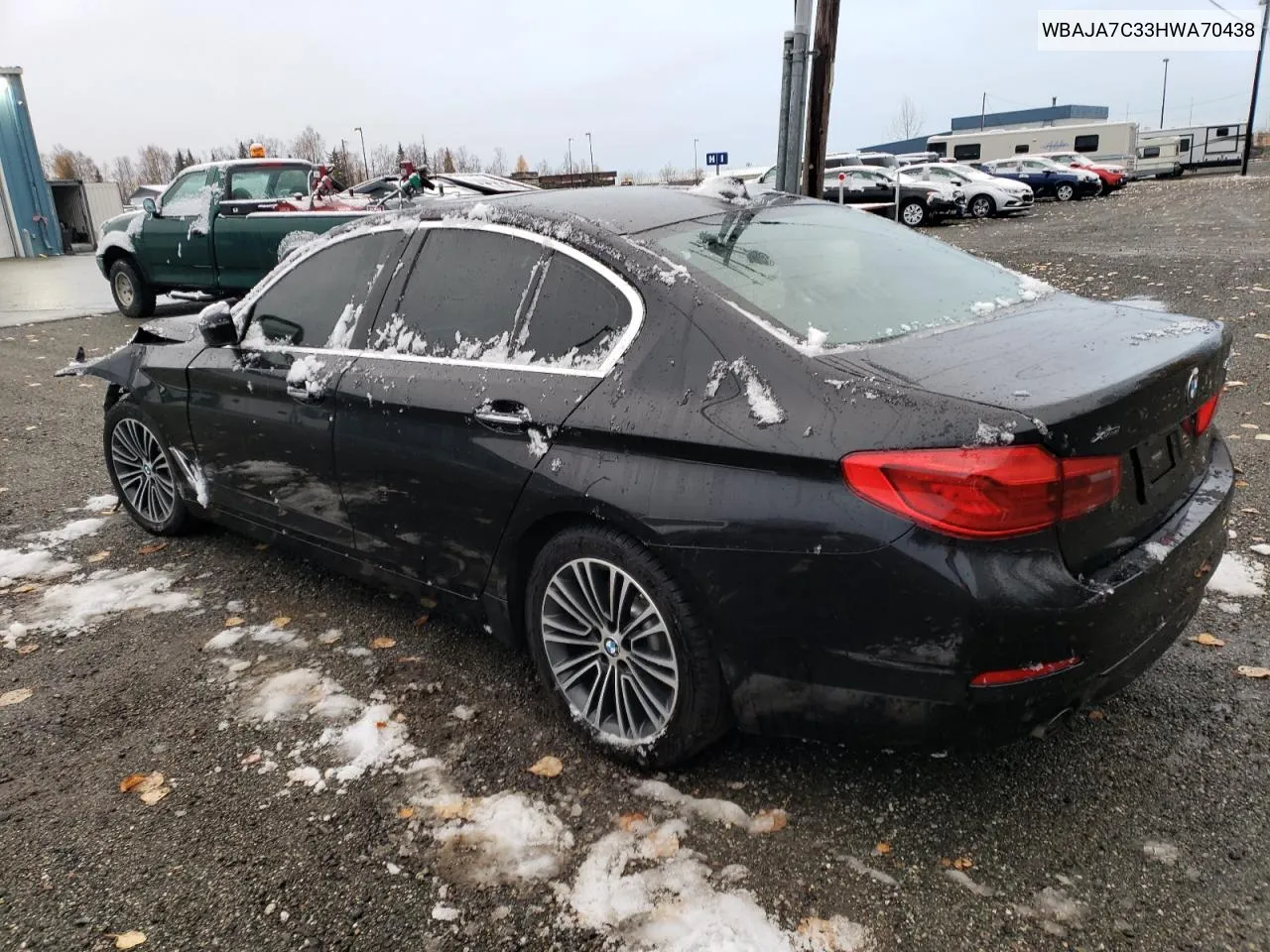 2017 BMW 530 Xi VIN: WBAJA7C33HWA70438 Lot: 74723484