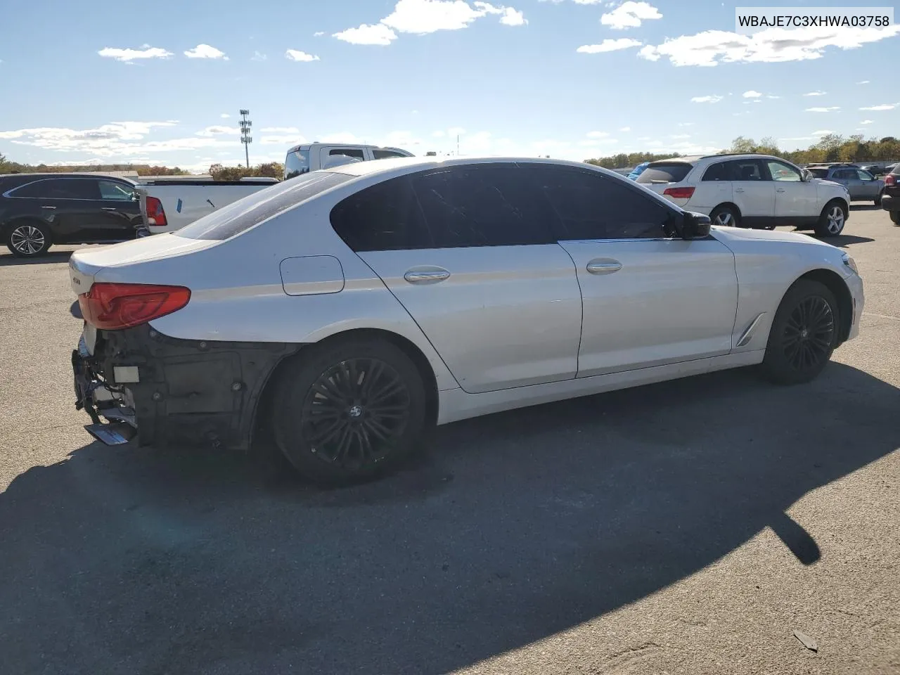 WBAJE7C3XHWA03758 2017 BMW 540 Xi