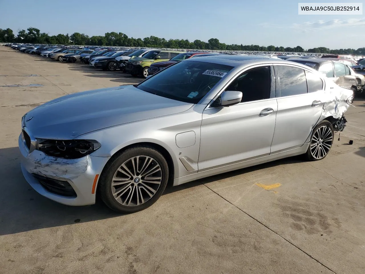 2018 BMW 530E VIN: WBAJA9C50JB252914 Lot: 55362464