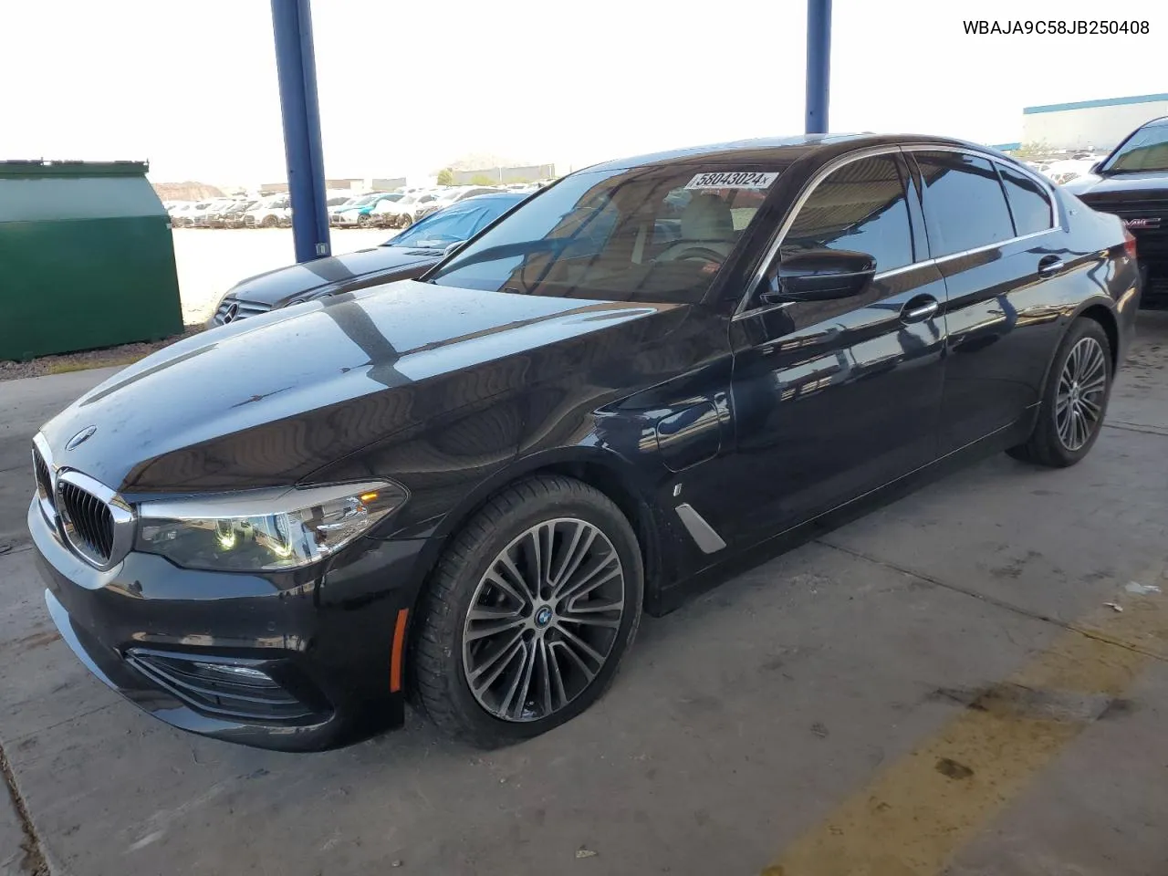 2018 BMW 530E VIN: WBAJA9C58JB250408 Lot: 58043024