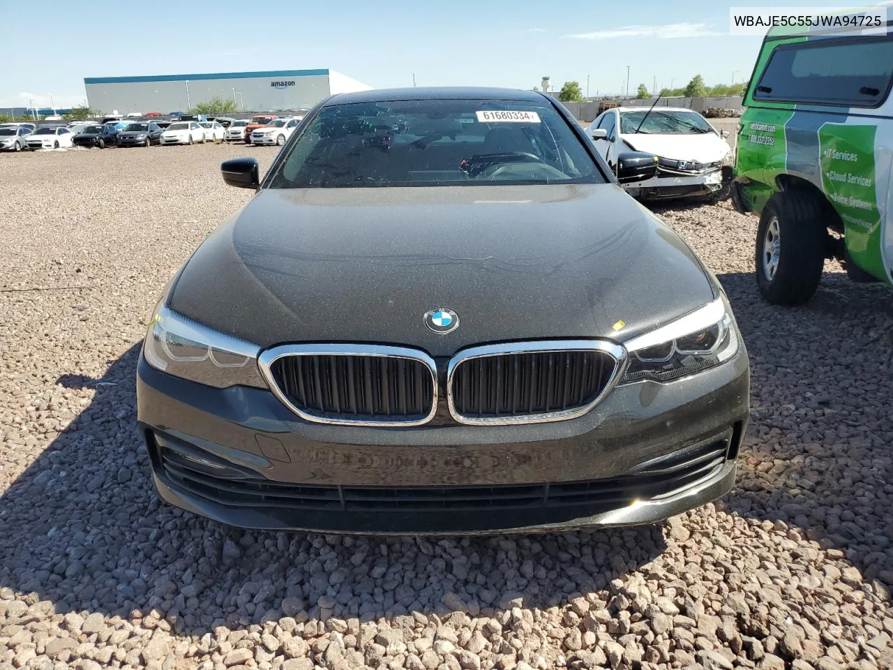 2018 BMW 540 I VIN: WBAJE5C55JWA94725 Lot: 61680334