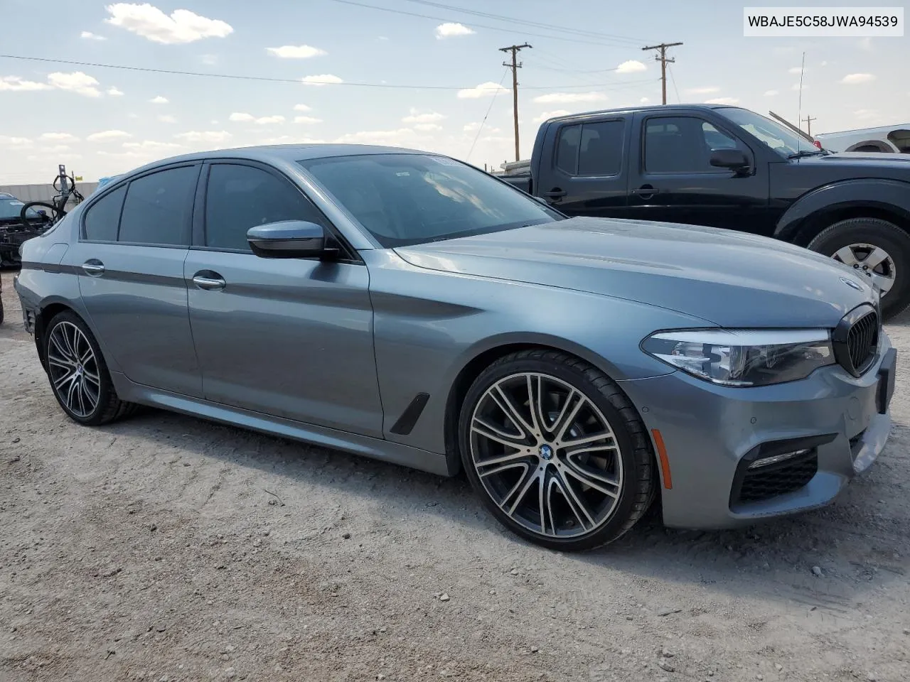 2018 BMW 540 I VIN: WBAJE5C58JWA94539 Lot: 63811754