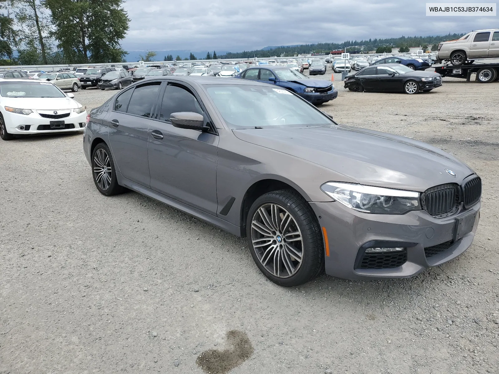 2018 BMW 530Xe VIN: WBAJB1C53JB374634 Lot: 64593984