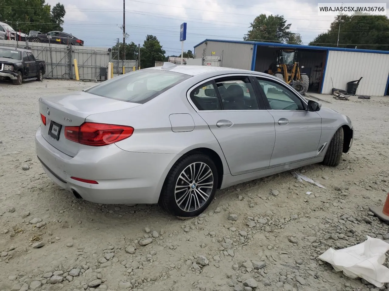 2018 BMW 530 I VIN: WBAJA5C5XJWA36766 Lot: 69297224