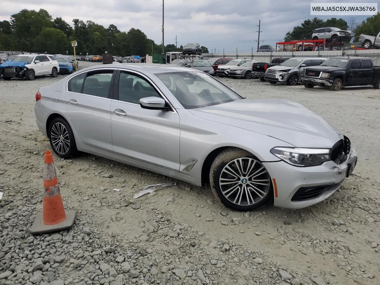 2018 BMW 530 I VIN: WBAJA5C5XJWA36766 Lot: 69297224