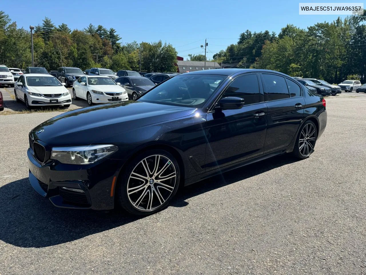 2018 BMW 540 I VIN: WBAJE5C51JWA96357 Lot: 70437734