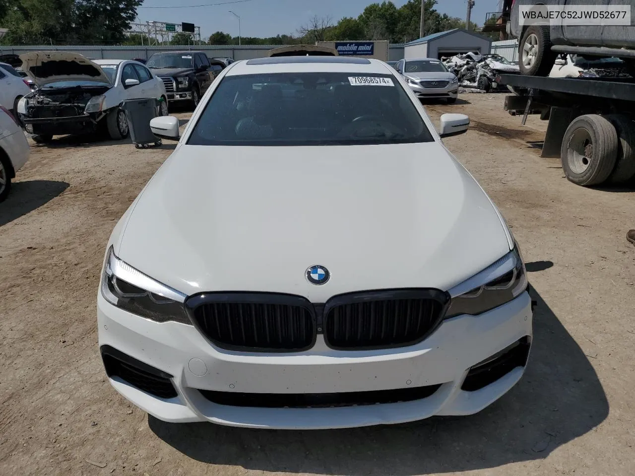 2018 BMW 540 Xi VIN: WBAJE7C52JWD52677 Lot: 70968574