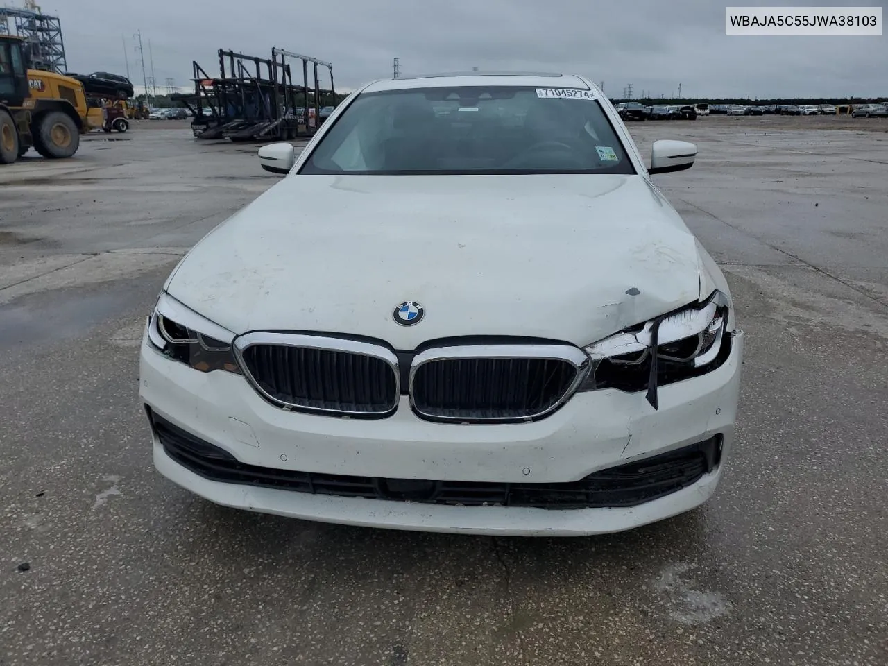 2018 BMW 530 I VIN: WBAJA5C55JWA38103 Lot: 71045274