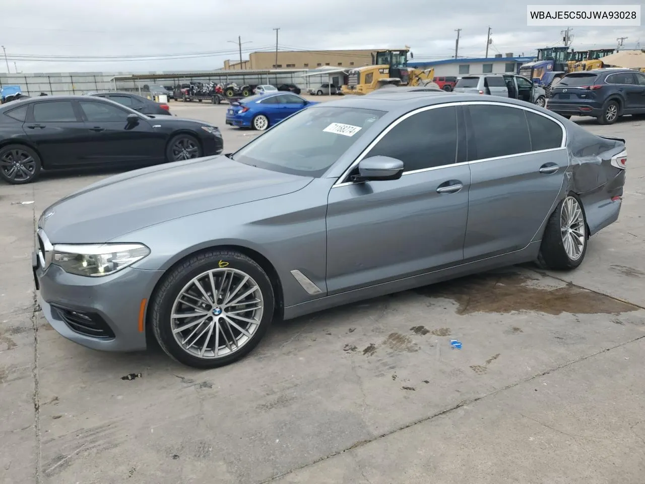 2018 BMW 540 I VIN: WBAJE5C50JWA93028 Lot: 71168274