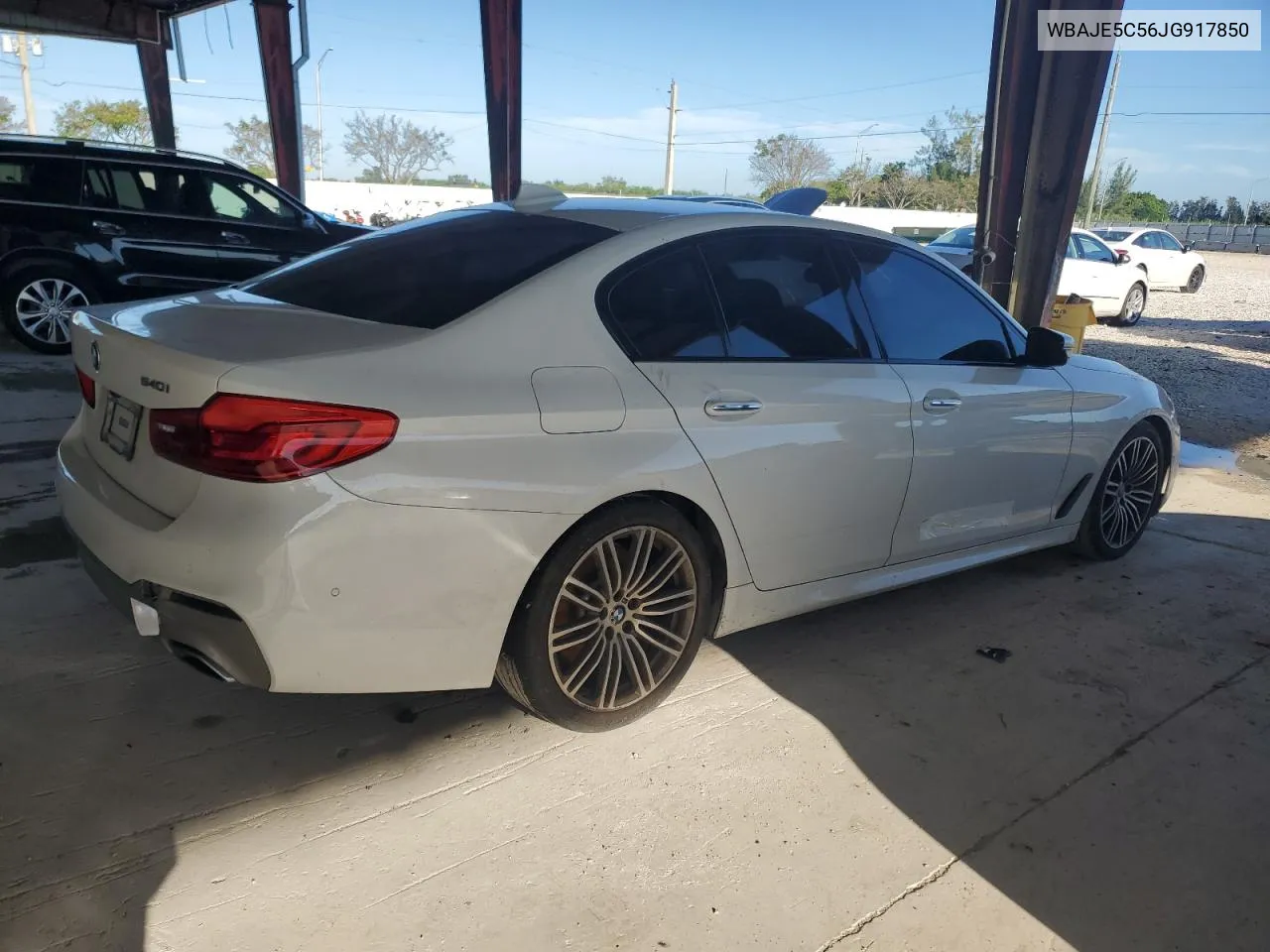 2018 BMW 540 I VIN: WBAJE5C56JG917850 Lot: 73880414