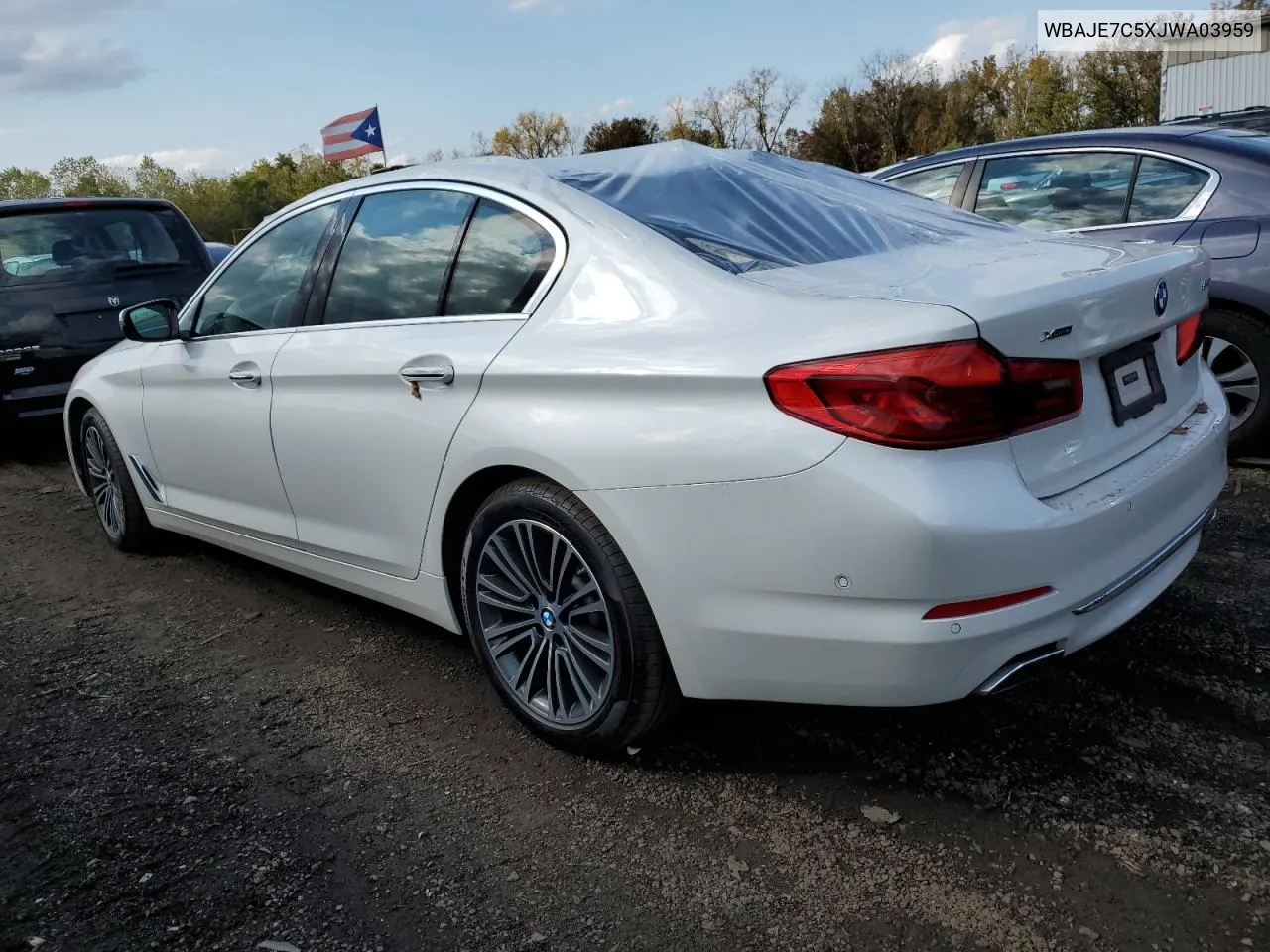 2018 BMW 540 Xi VIN: WBAJE7C5XJWA03959 Lot: 74228714