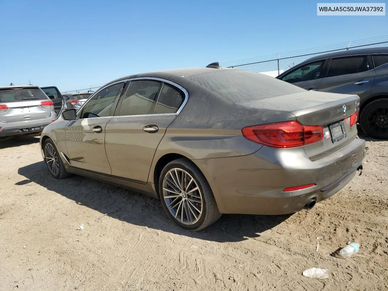 2018 BMW 530 I VIN: WBAJA5C50JWA37392 Lot: 74240744