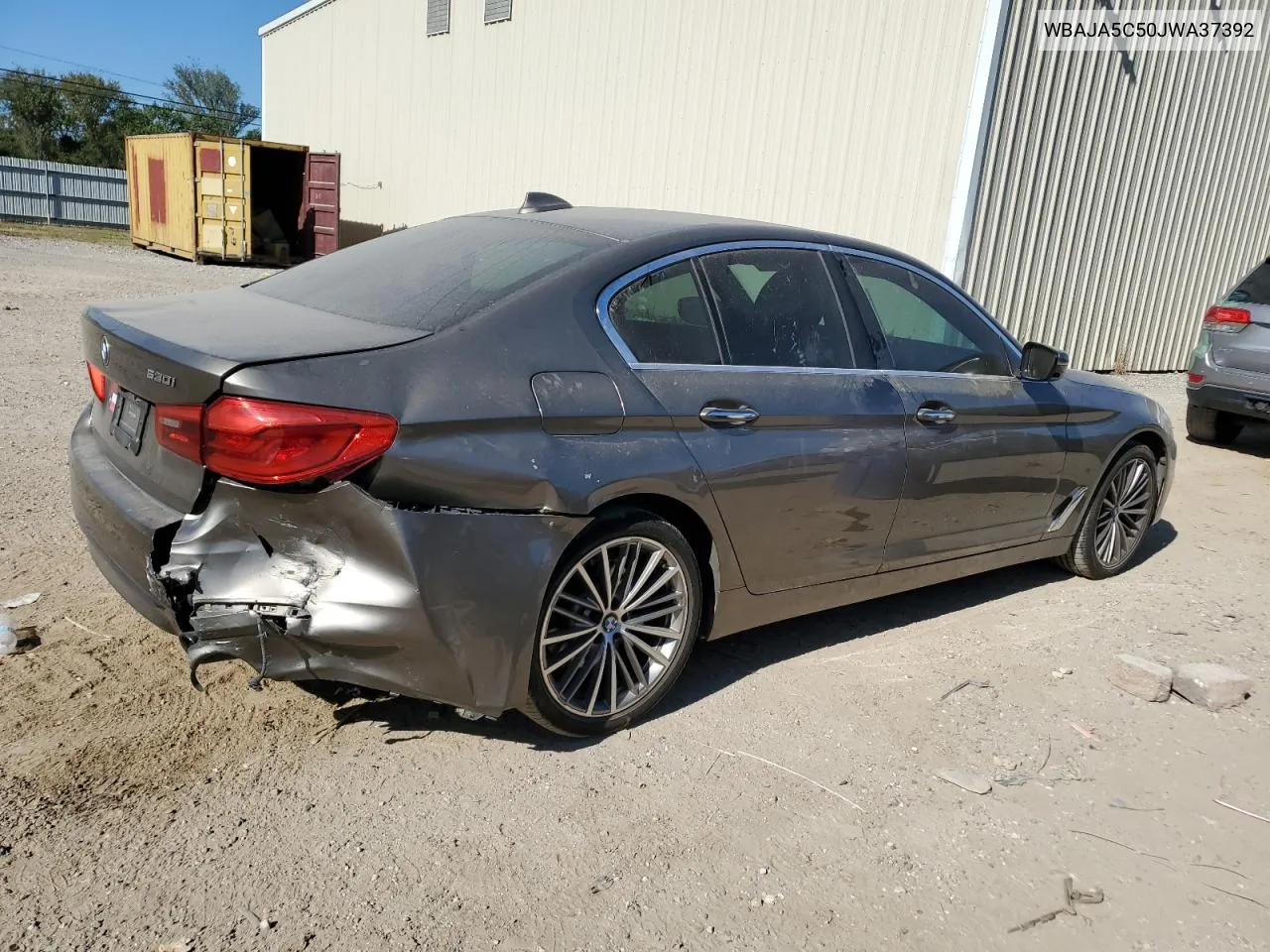 2018 BMW 530 I VIN: WBAJA5C50JWA37392 Lot: 74240744