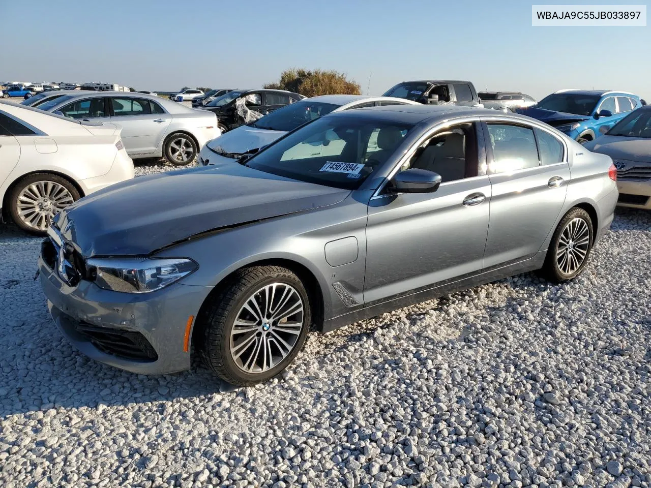 2018 BMW 530E VIN: WBAJA9C55JB033897 Lot: 74567894