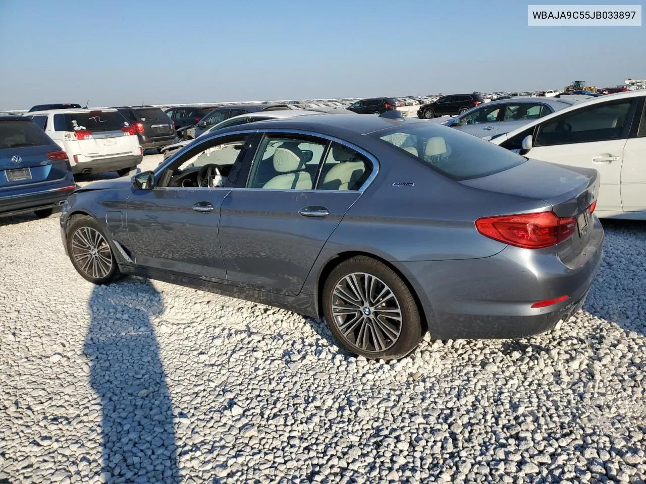 2018 BMW 530E VIN: WBAJA9C55JB033897 Lot: 74567894