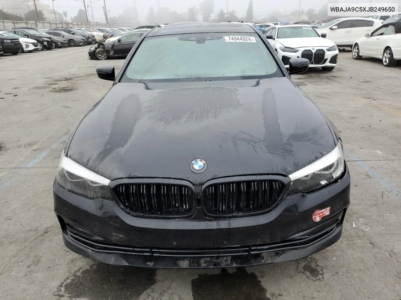 2018 BMW 530E VIN: WBAJA9C5XJB249650 Lot: 74944924