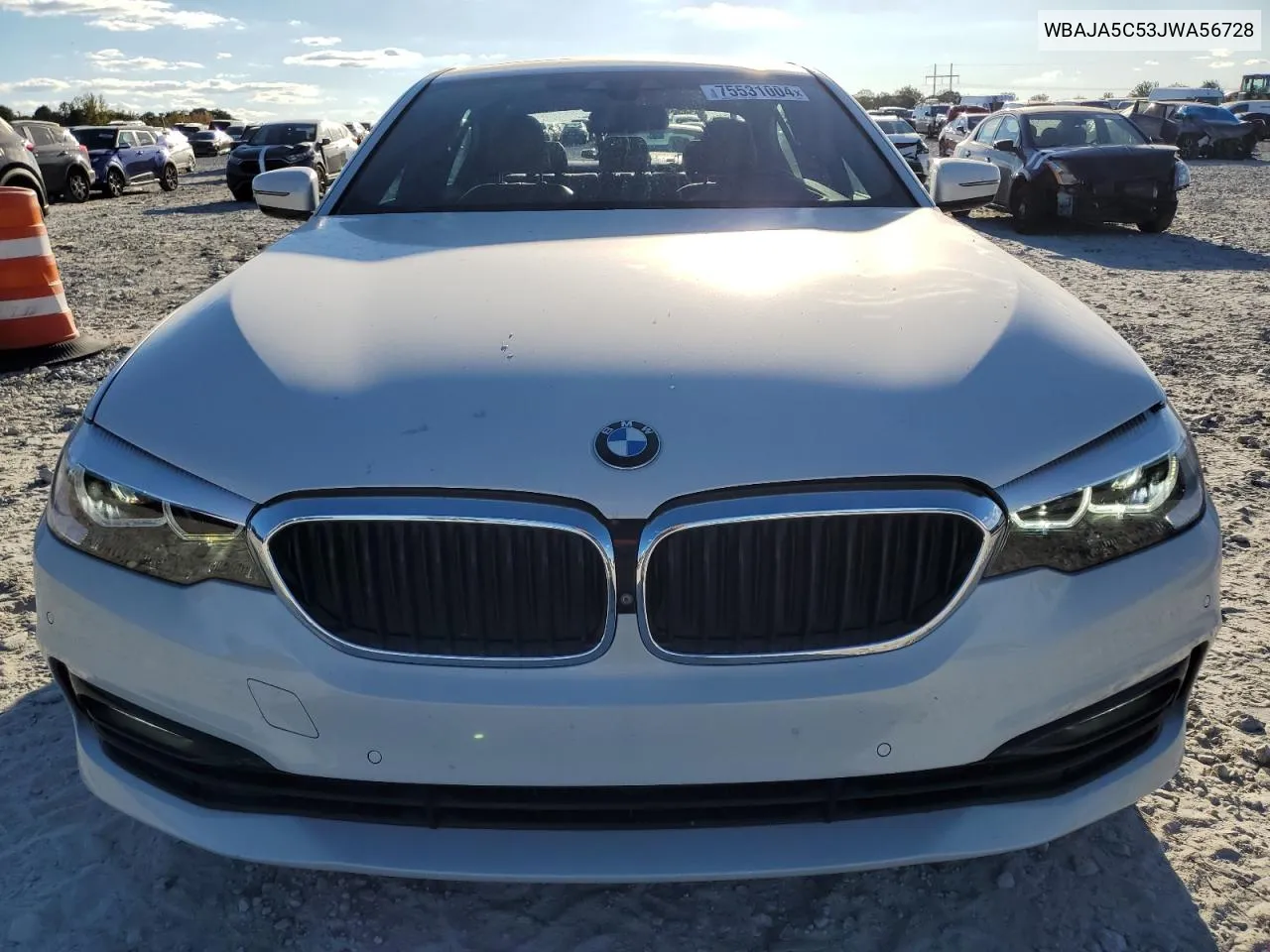 2018 BMW 530 I VIN: WBAJA5C53JWA56728 Lot: 75531004