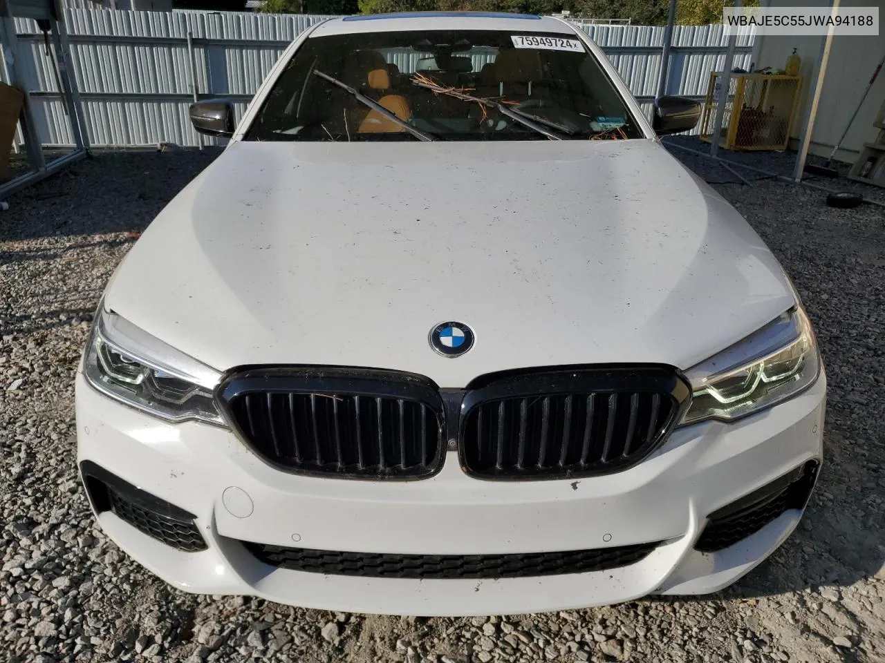 2018 BMW 540 I VIN: WBAJE5C55JWA94188 Lot: 75949724