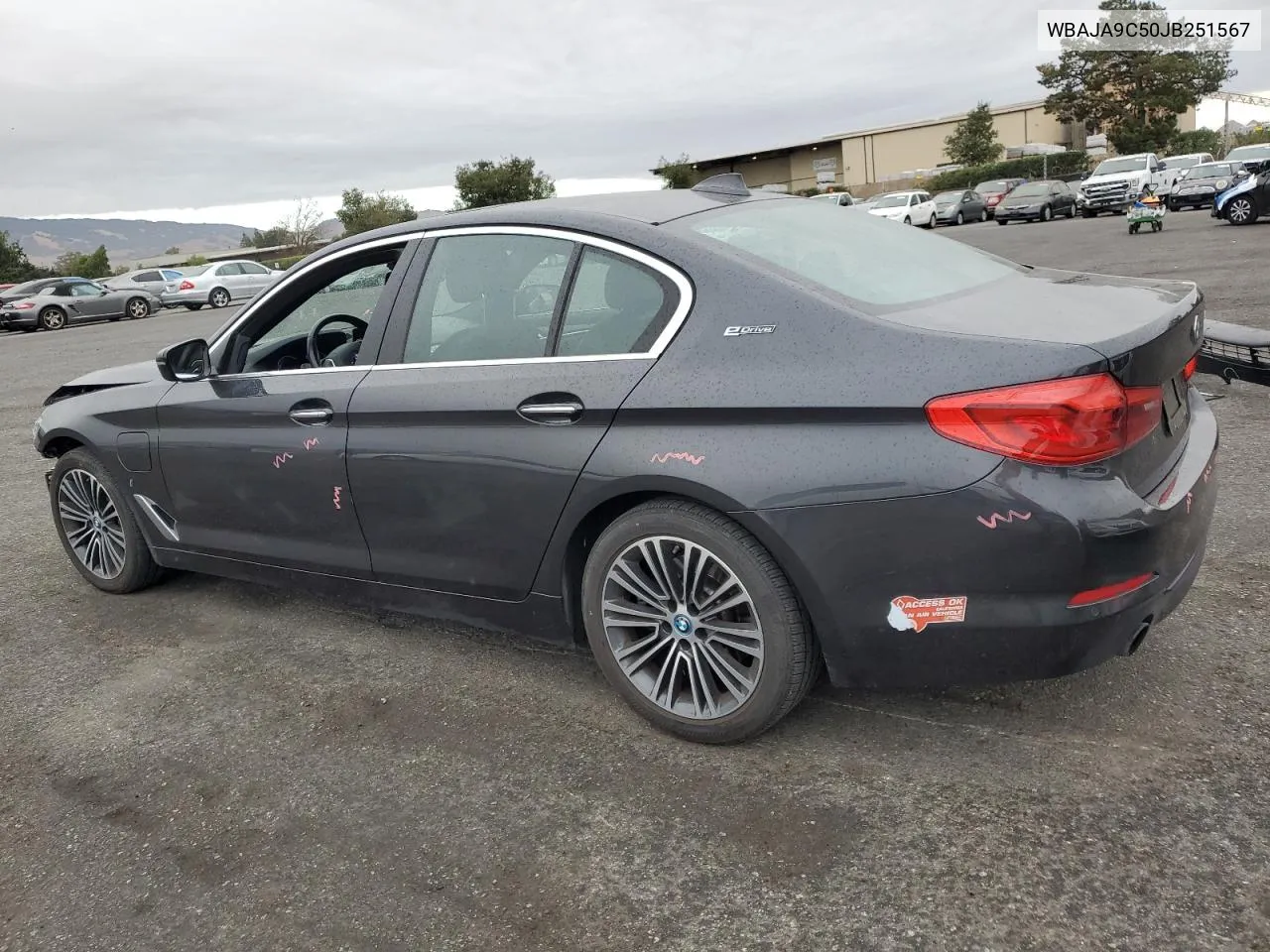 2018 BMW 530E VIN: WBAJA9C50JB251567 Lot: 76334914