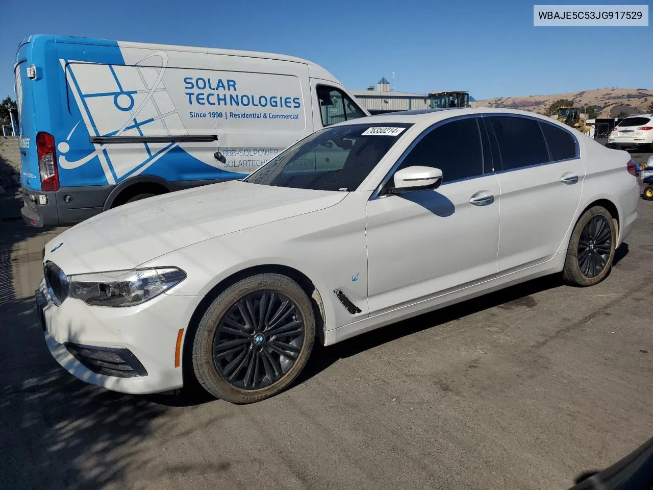 2018 BMW 540 I VIN: WBAJE5C53JG917529 Lot: 76350214