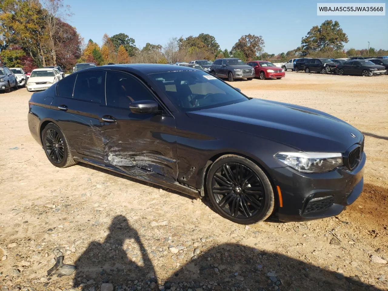 2018 BMW 530 I VIN: WBAJA5C55JWA35668 Lot: 78235104