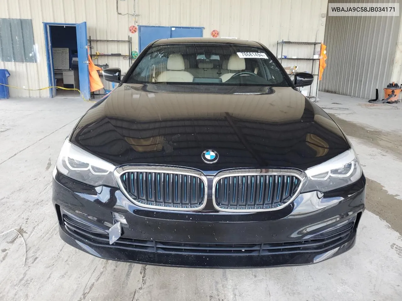 2018 BMW 530E VIN: WBAJA9C58JB034171 Lot: 78681494