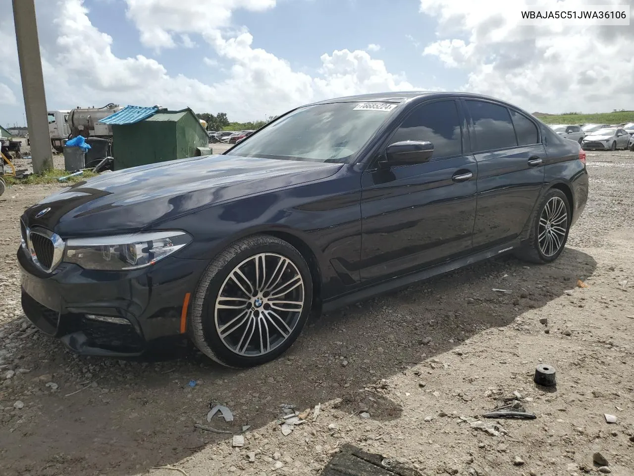 2018 BMW 530 I VIN: WBAJA5C51JWA36106 Lot: 78685224