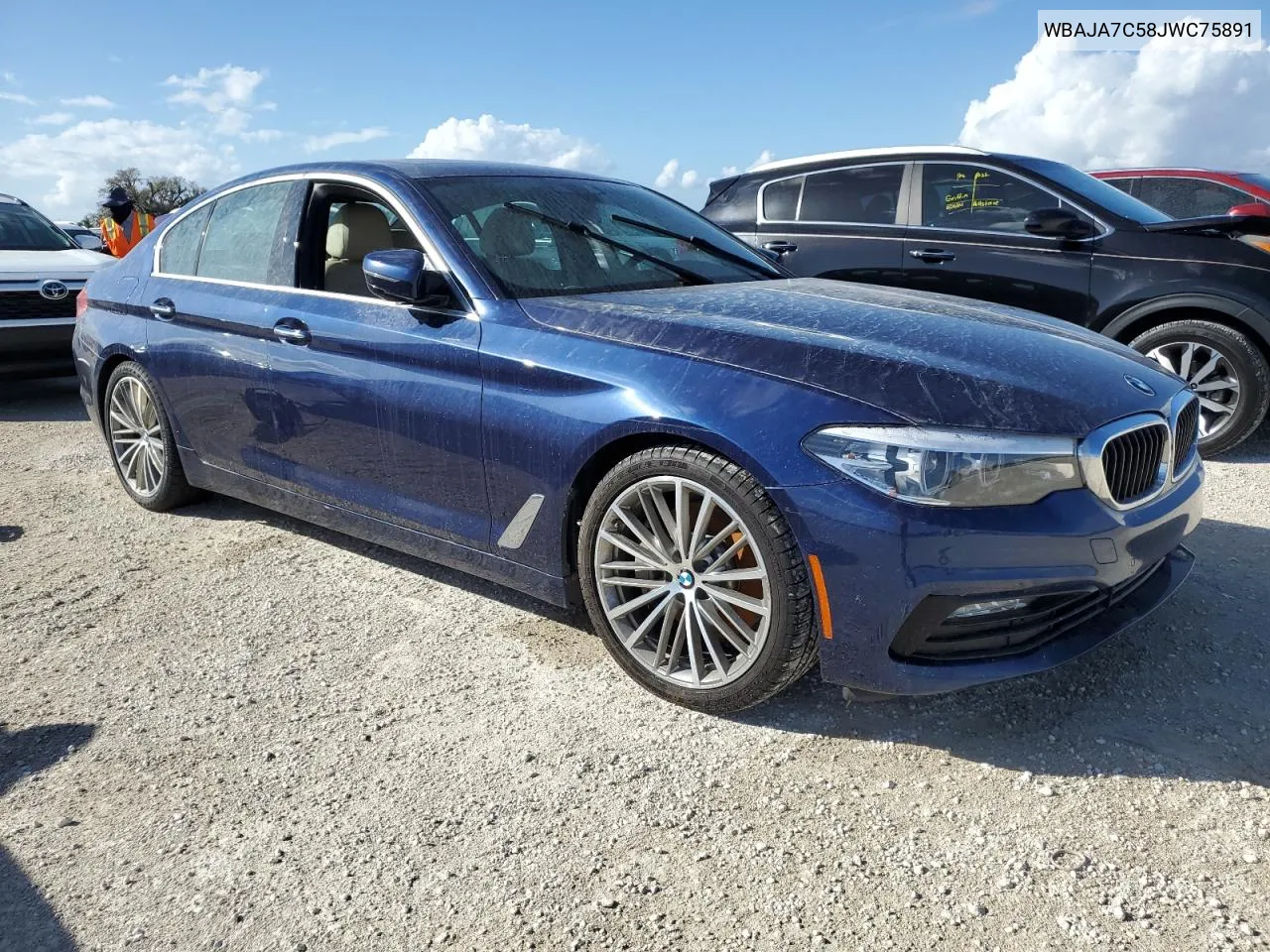 2018 BMW 530 Xi VIN: WBAJA7C58JWC75891 Lot: 78710844