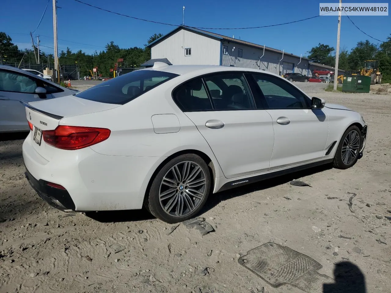 2019 BMW 530 Xi VIN: WBAJA7C54KWW48102 Lot: 60876264