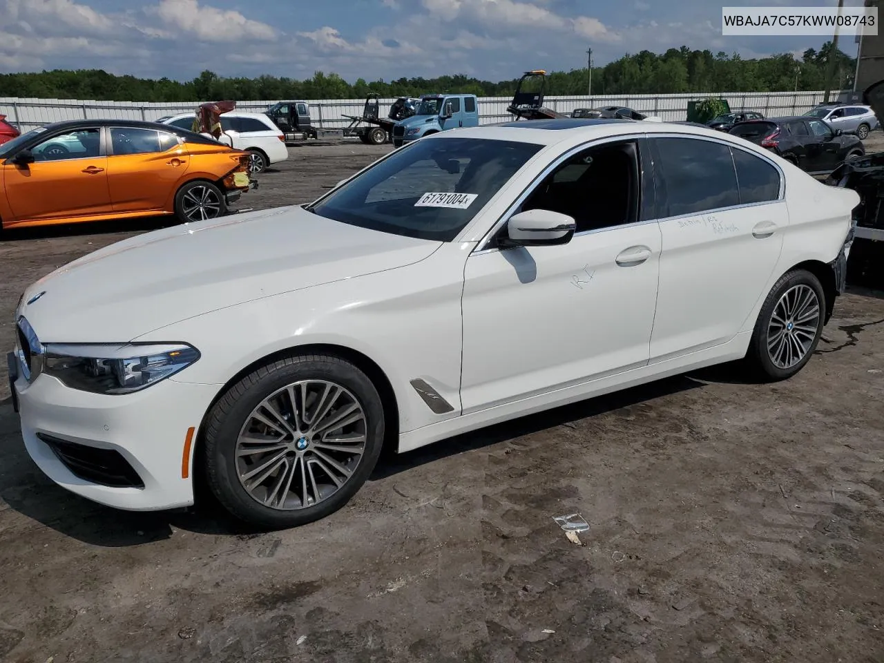 2019 BMW 530 Xi VIN: WBAJA7C57KWW08743 Lot: 61791004