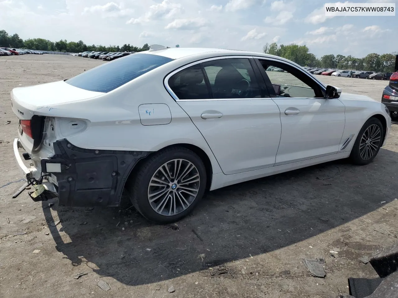 2019 BMW 530 Xi VIN: WBAJA7C57KWW08743 Lot: 61791004