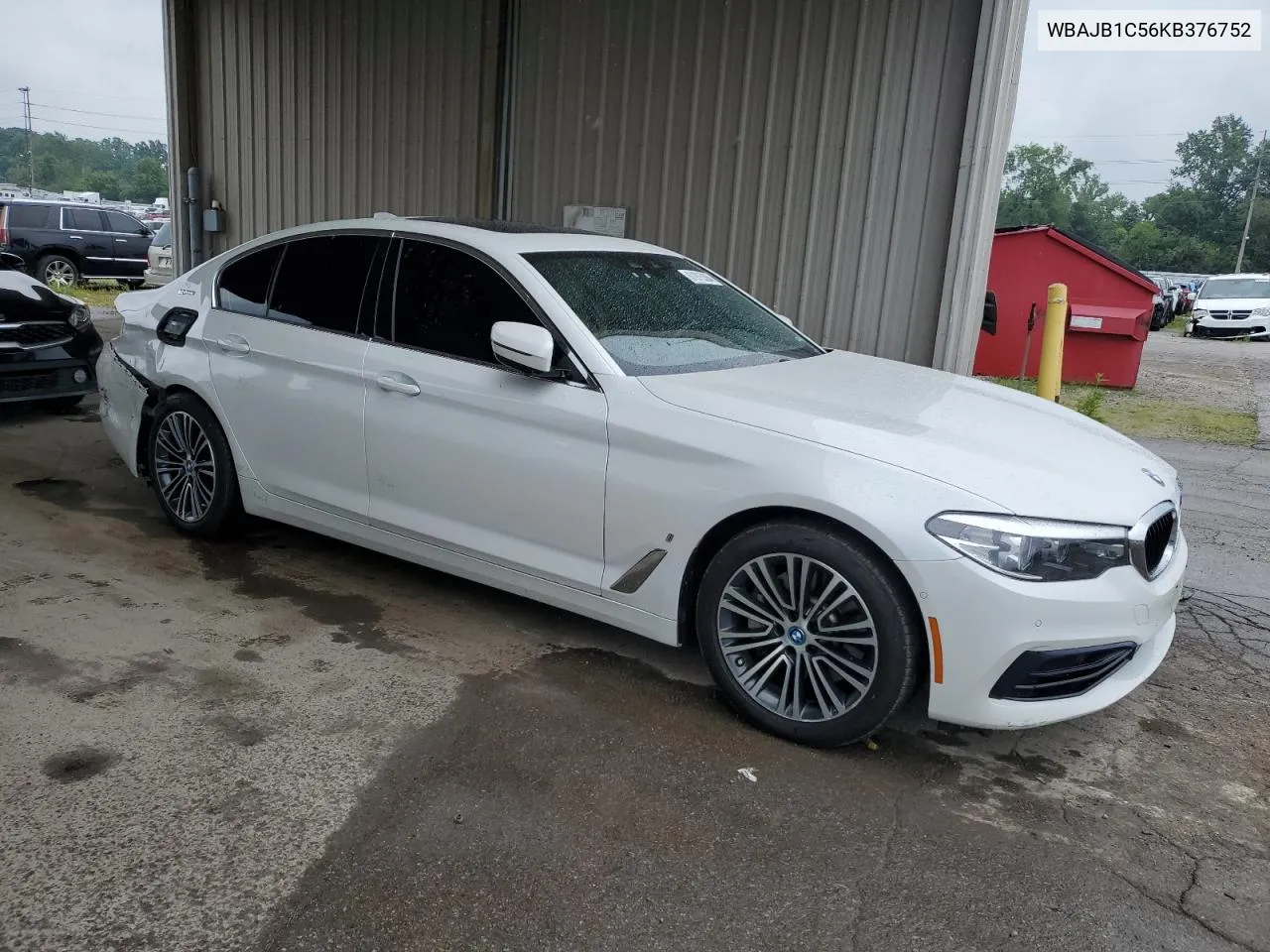 2019 BMW 530Xe VIN: WBAJB1C56KB376752 Lot: 61915364