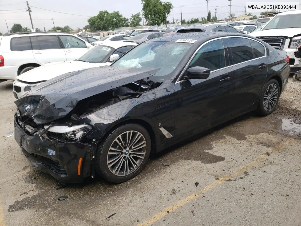 2019 BMW 530E VIN: WBAJA9C51KB393444 Lot: 62363104