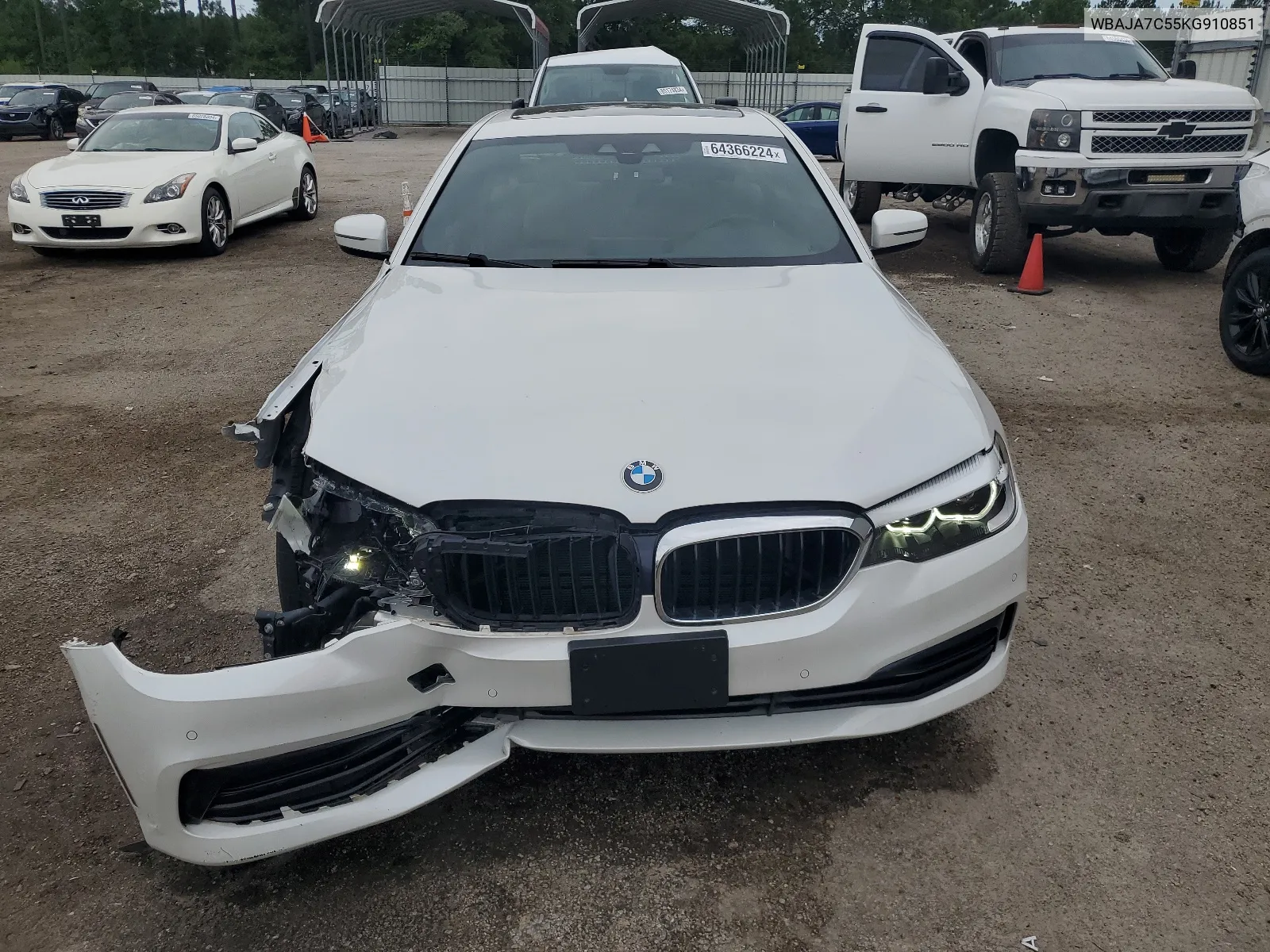 2019 BMW 530 Xi VIN: WBAJA7C55KG910851 Lot: 64366224